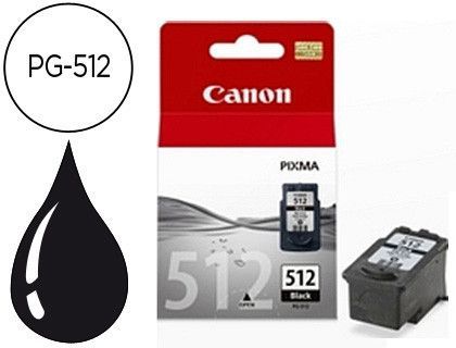 Ink-jet canon pg-512 negro pixma mp240/260/480 400 pag