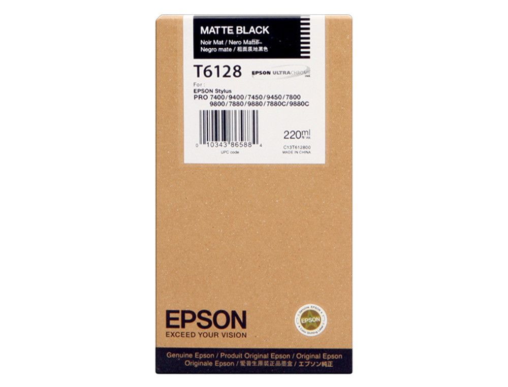 Ink-jet epson gf stylus photo 7450/9450/ 7400/9400/7880/ 9880/7800/9800 negro mate alta capacidad/
