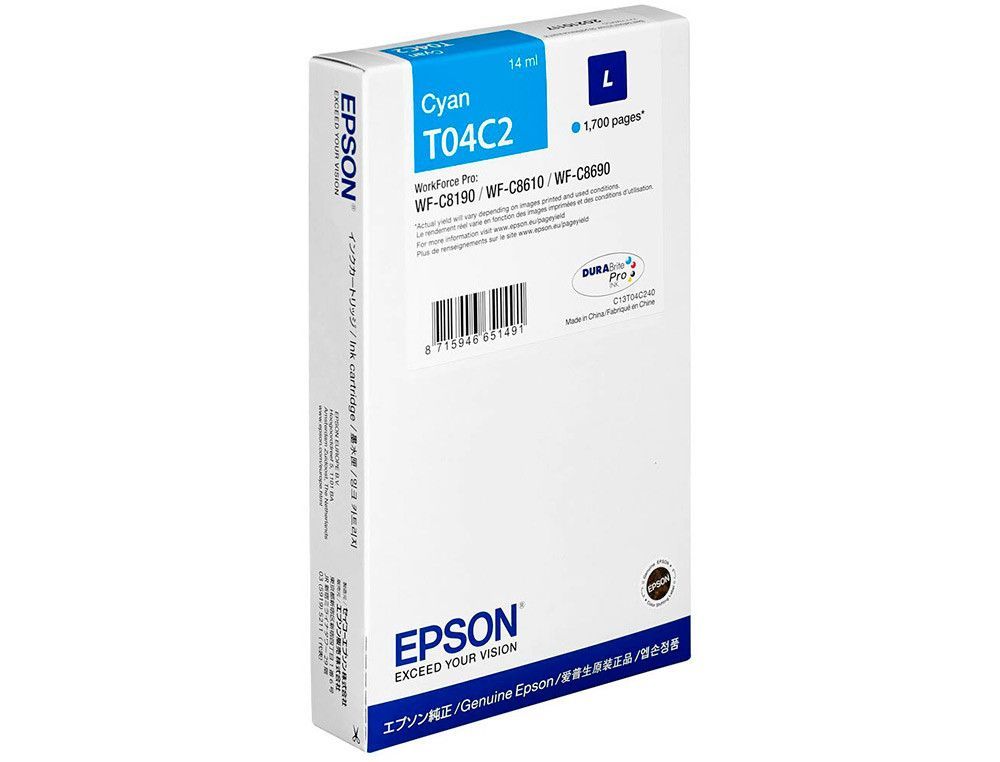 Ink-jet epson t04c2 cian 1700 paginas