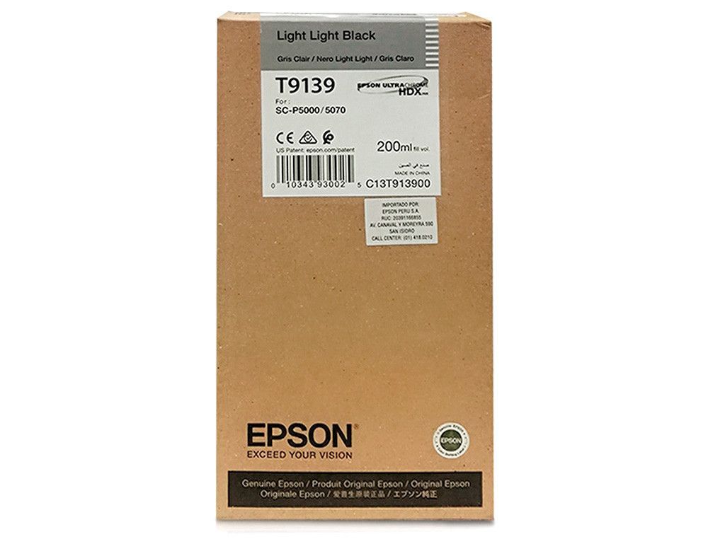 Ink-jet epson t9139 light light negro ink 200ml