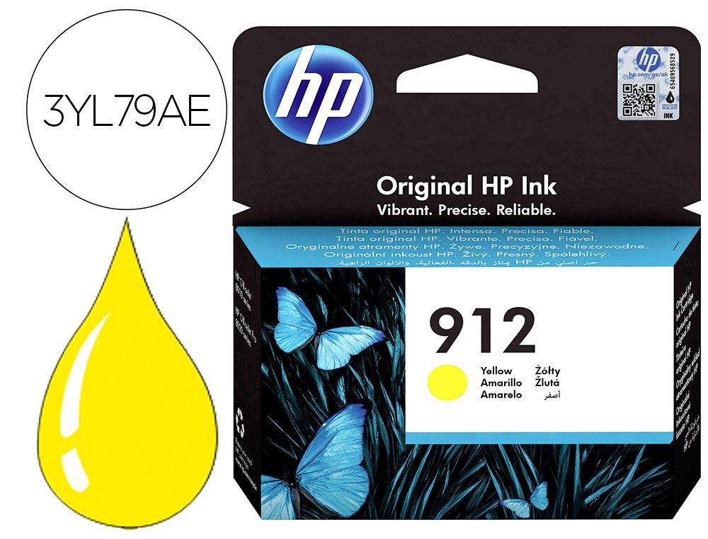 Ink-jet hp 912 officejet 8010 / 8020 / 8035 amarillo 315 pag