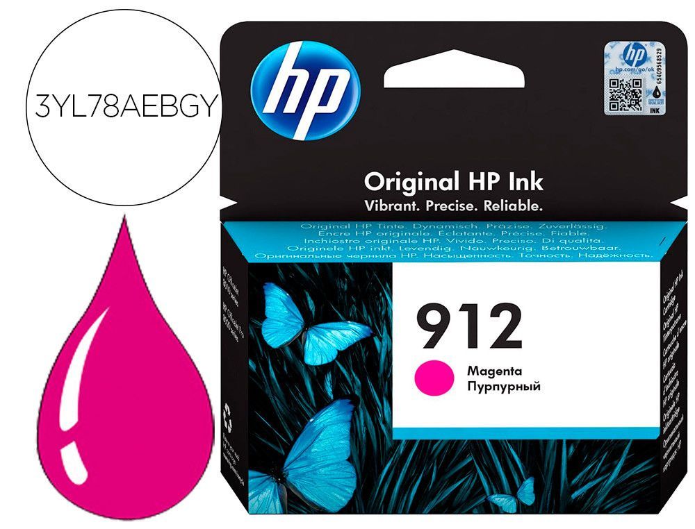Ink-jet hp 912 officejet 8010 / 8020 / 8035 magenta 315 pag