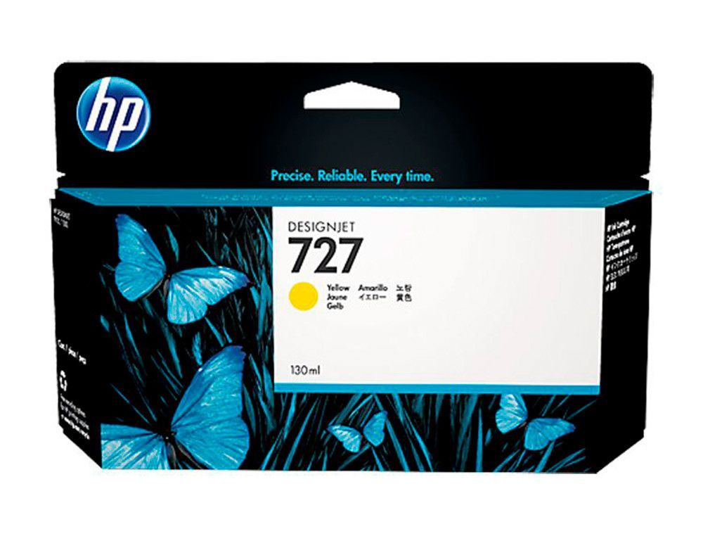 Ink-jet hp designjet t920/t1500 n 727 amarillo alta/1000 paginas