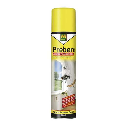 Insecticida aerosol MASSÓ Preben. Aerosol Preben Voladores. 750 Ml.