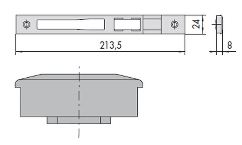 Inserto para rodillo nylon negro