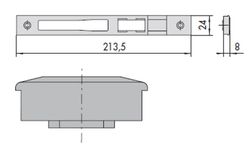 Inserto para rodillo nylon negro