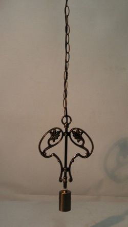 Instalación de techo con adorno fundición 1 luz E27