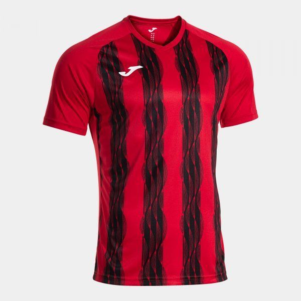 Inter V Short Sleeve T-Shirt Red Black