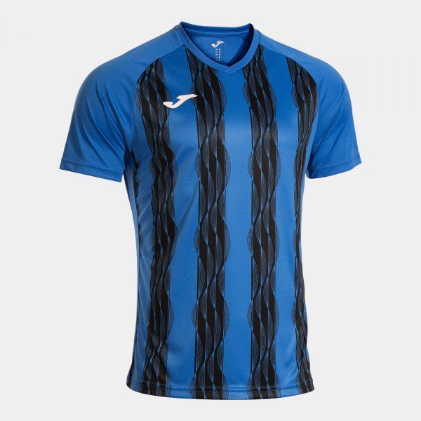 Inter V Short Sleeve T-Shirt Royal Blue Black