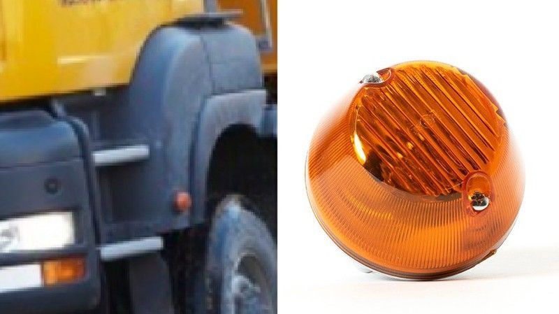 Intermitente redondo lateral ámbar izquierdo/derecho Man TGA