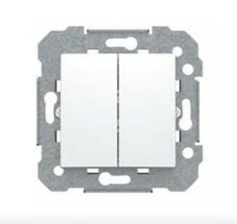 Interruptor doble serie Viva blanco 23509 BJC