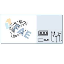 Interruptor elevalunas (inversor) F62590 FAE