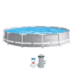 Intex 26712 NP-Piscina Metal Frame 366 x 76 cm con depuradora