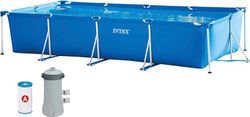 Intex 28274NP Piscina Desmontable Rectangular Small Frame 450 x 220 x 84 cm con depuradora