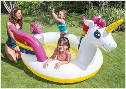 Intex 57441 Piscina Infantil Unicornio con Spray