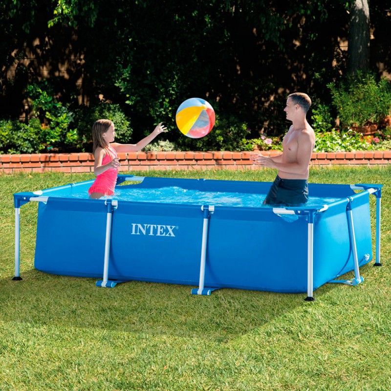 Intex Piscina Rectangular Small Frame familiar 2.60m