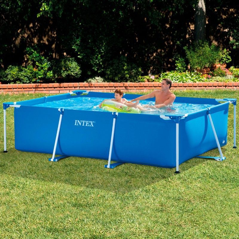 Intex Piscina Rectangular Small Frame familiar 3.00m x 2.00 m x 0.75 m