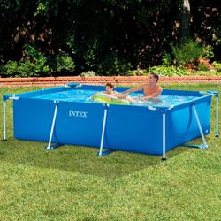 Intex Piscina Rectangular Small Frame familiar 3.00m x 2.00 m x 0.75 m