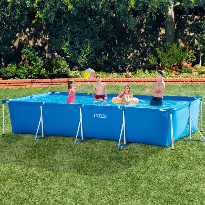 Intex Piscina Rectangular Small Frame familiar 4.50m