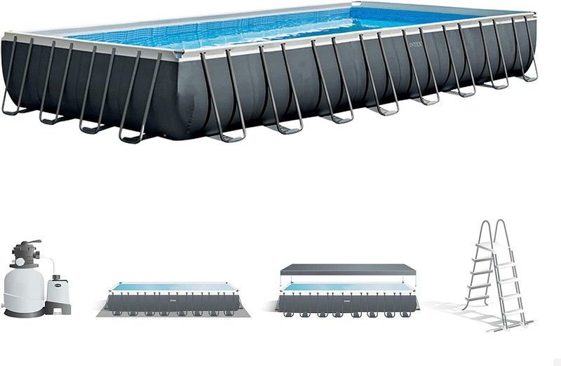 Intex Piscina Ultra XTR Frame 975 x 488 X 132 cm con depuradora de arena