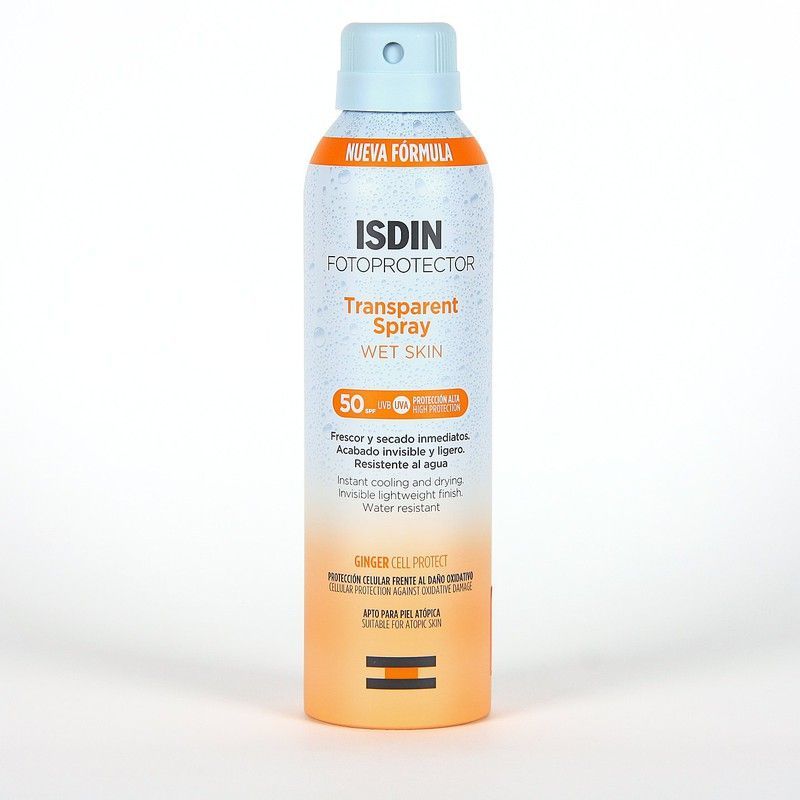 ISDIN Fotoprotección Wet Skin Transparente Spray SPF50 250ML
