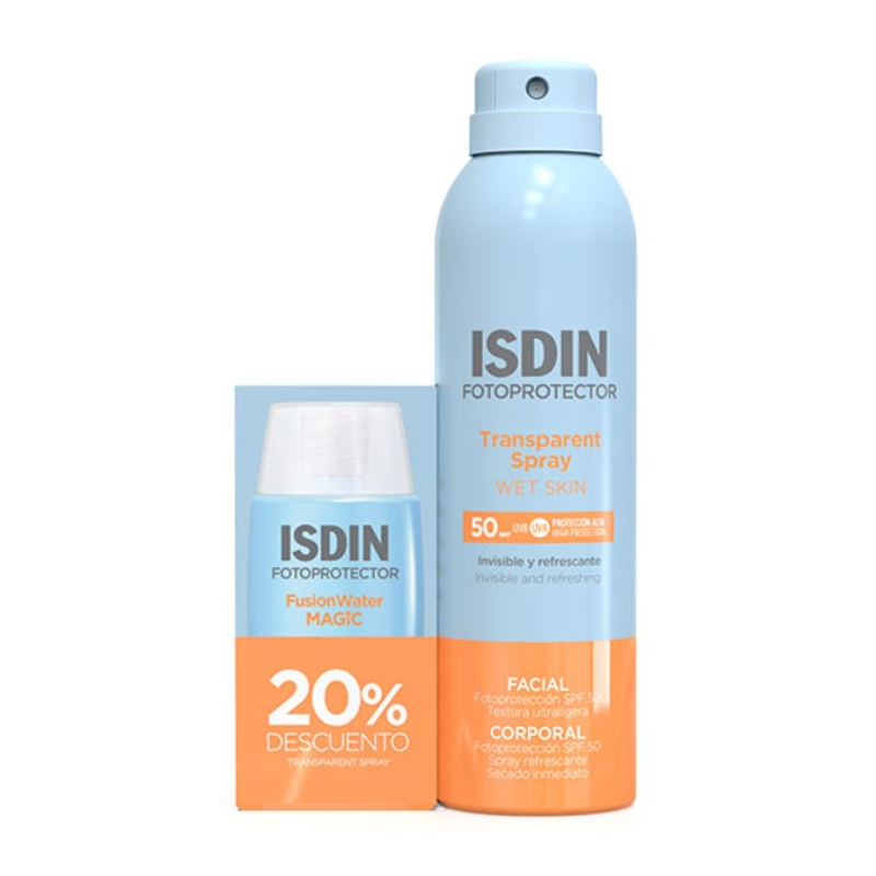 ISDIN Fotoprotector Duplo Facial y Corporal SPF50 – Alta protección