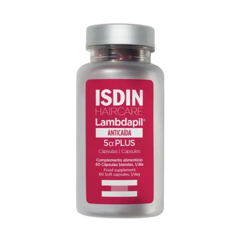 Isdin Lambdapil 5α Plus 60 cápsulas – Complemento anticaída