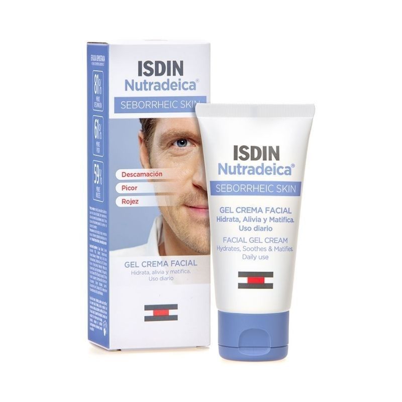 ISDIN Nutradeica Gel-Crema Facial 50ml – Tratamiento para piel Seborreica