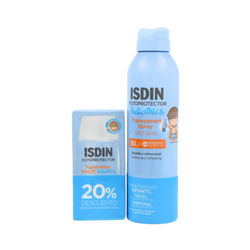 ISDIN Pack Pediatrics: Fusion Water Magic 50 ml + Spray Wet Skin SPF50