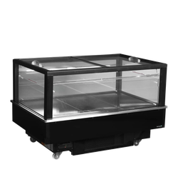 ISLA DUAL PARA VENTA POR IMPULSO 320L NEGRA TEFCOLD