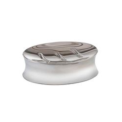 Jabonera de Acero Inoxidable, 10,5x9x3cm