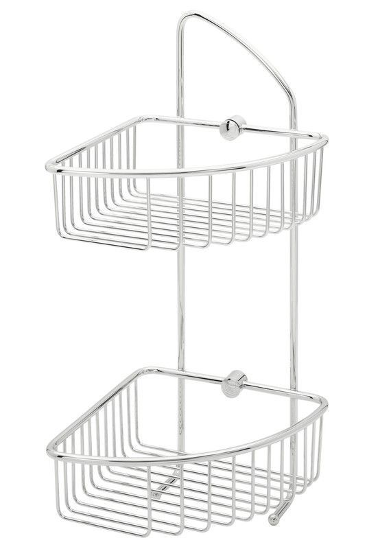 Jabonera de esquina doble + percha AC_65 PyP