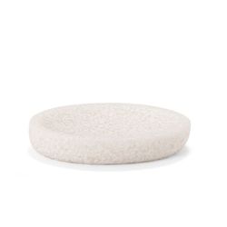 Jabonera Efecto gres Blanco, 15x10,5x2,5cm