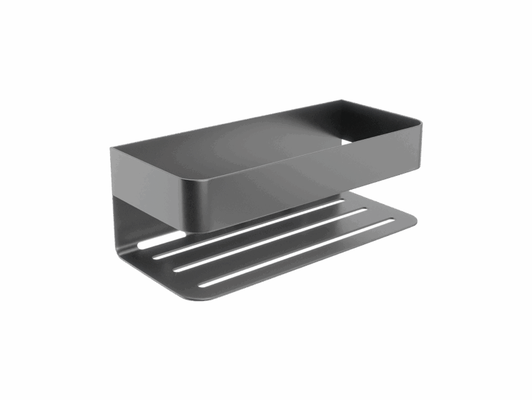 Jabonera Frontal Mayura Black Gun Metal 9 cm x 25,6 cm x 11 cm Medimex