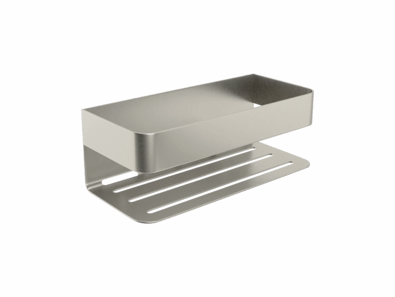 Jabonera Frontal Mayura Níquel Cepillado 9 cm x 25,6 cm x 11 cm Medimex