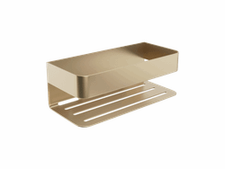 Jabonera Frontal Mayura Oro Cepillado 9 cm x 25,6 cm x 11 cm Medimex