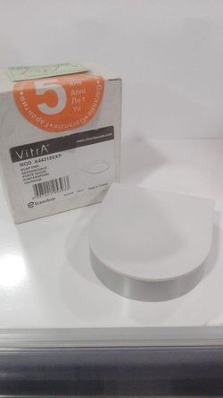 Jabonera semicircular blanca VIT44315