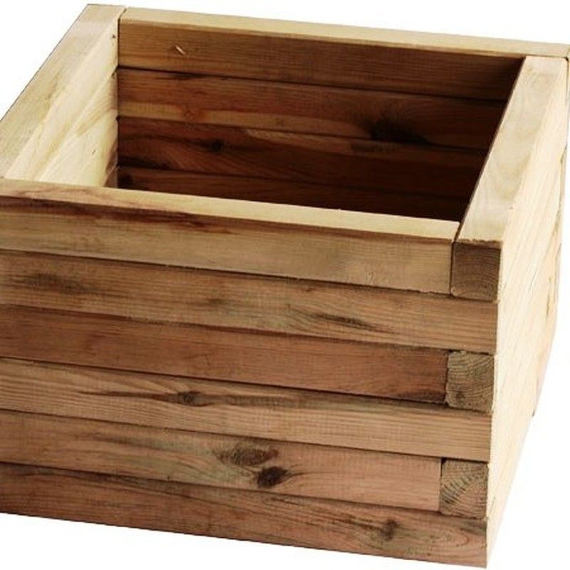 Jardinera Cuadrada Madera