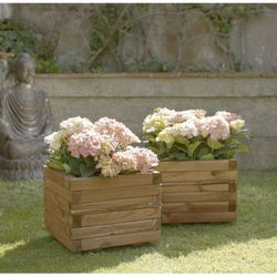 Jardinera cuadrada Spiro 40cm Nortene