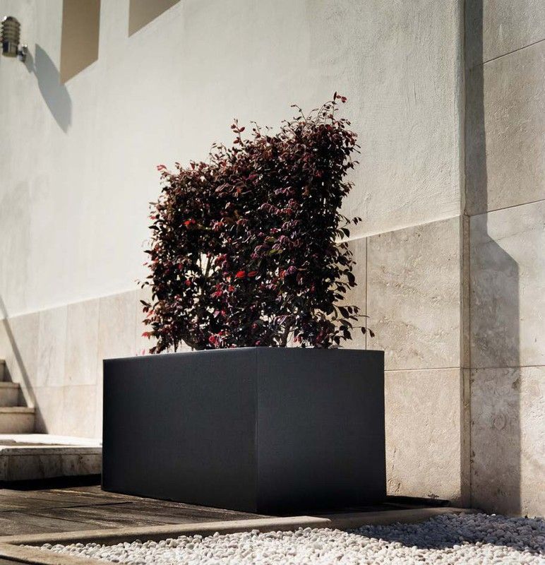 Jardinera rectangular de resina Casetta atlantis 80x39 cm