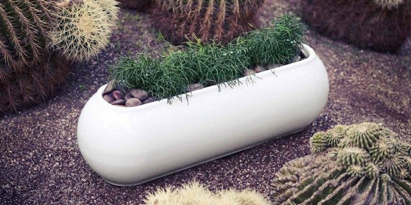 Jardinera Vondom ovalada By Karim Rashid 120x43x39 cm