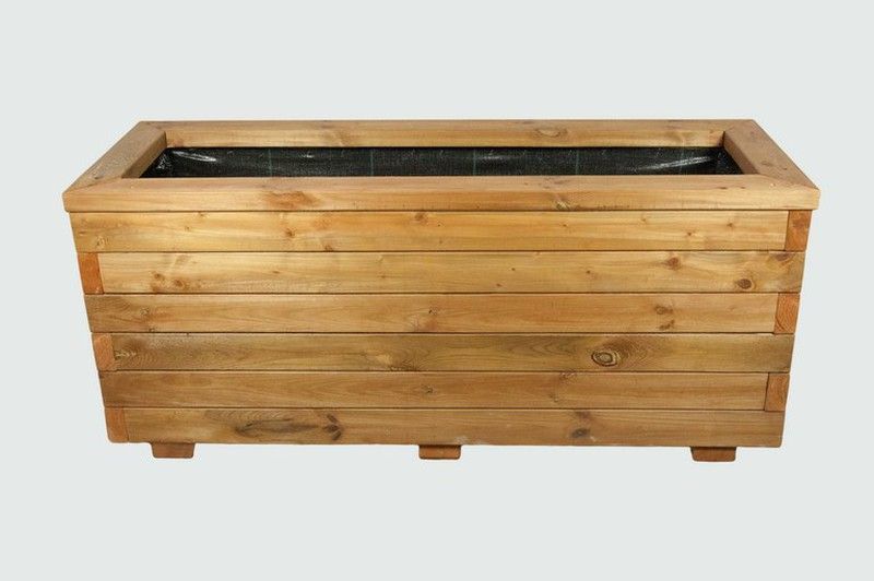 Jardineras madera tratada grandes dimensiones