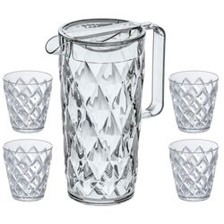 Jarra Crystal Pitcher+4 Vasos Koziol