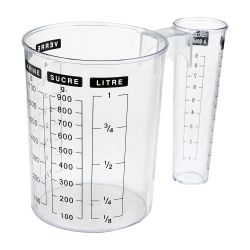 Jarra De Medicion Con Dos Depositos Diferentes 1L