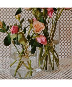 Jarrón Cristal Cilindro