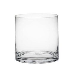 Jarrón Cristal Cilindro Bajo
