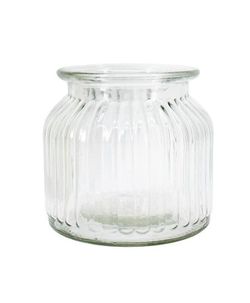 JARRÓN DE CRISTAL "PRAAG" CON RAYAS