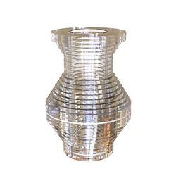 Jarrón de plexiglás transparente, 18x18x26 cm