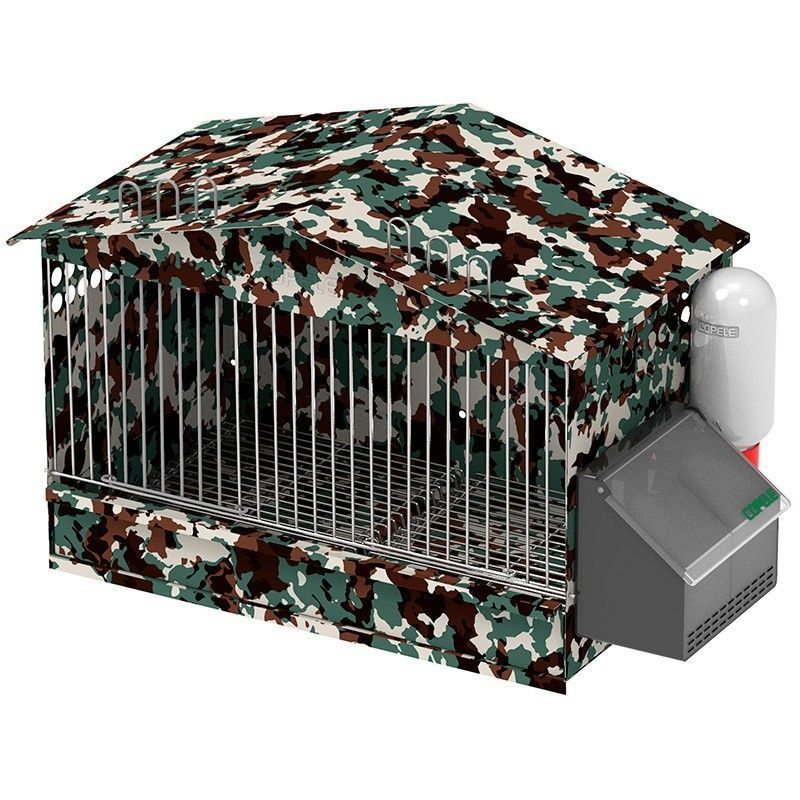 Jaula 1 dpto. de chapa galv. para perdices