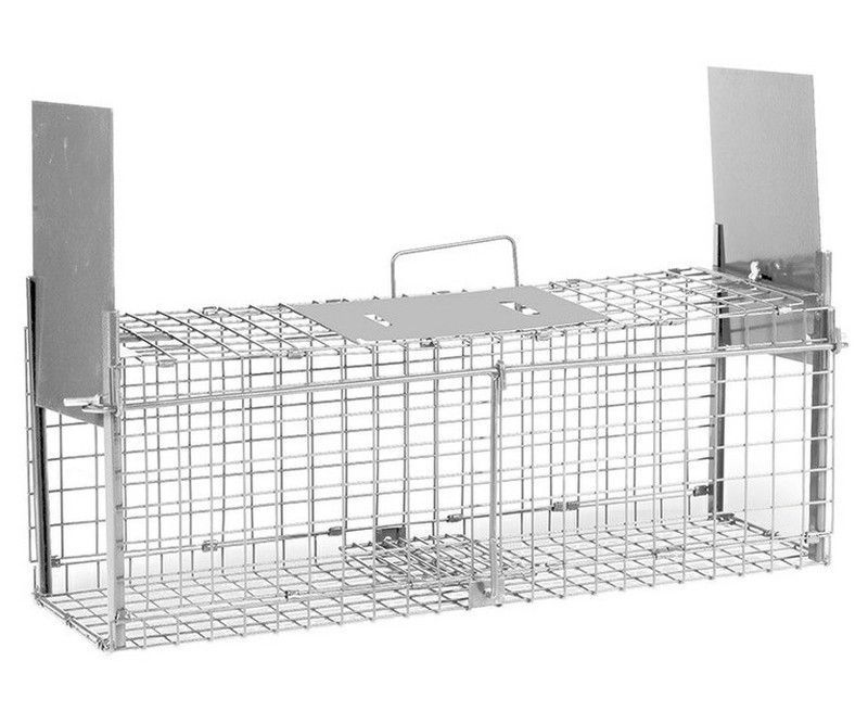 Jaula de captura plegable con 2 puertas